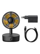 Baseus 2-In-1 Desktop Fan With Wireless Charger 10 W WXYZ-B01 Black - SW1hZ2U6MzI0NzI5