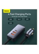 Baseus Share Together PPS 120W, 3 USB + 1 Type-C Multi-port Fast Charging Car Charger