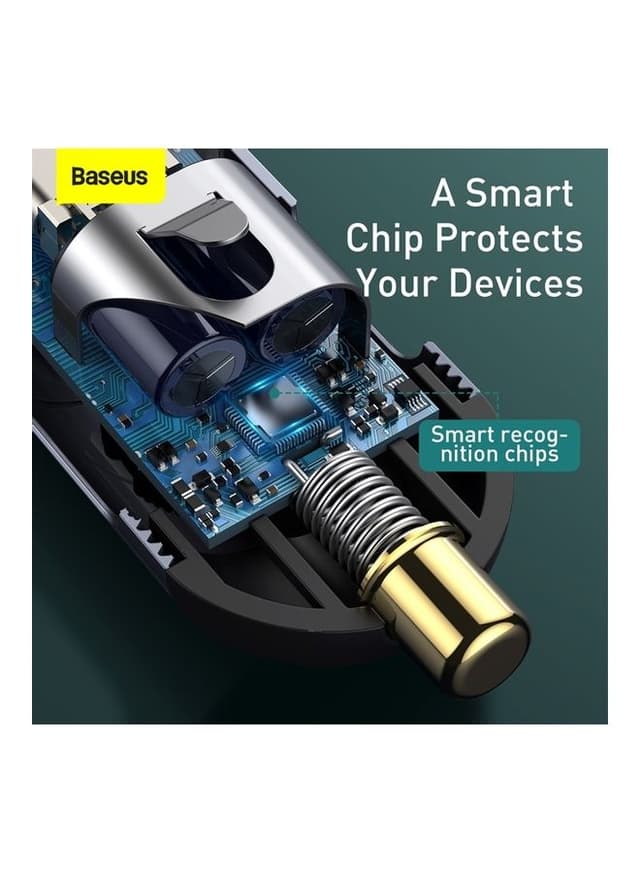 Baseus Share Together PPS 120W, 3 USB + 1 Type-C Multi-port Fast Charging Car Charger