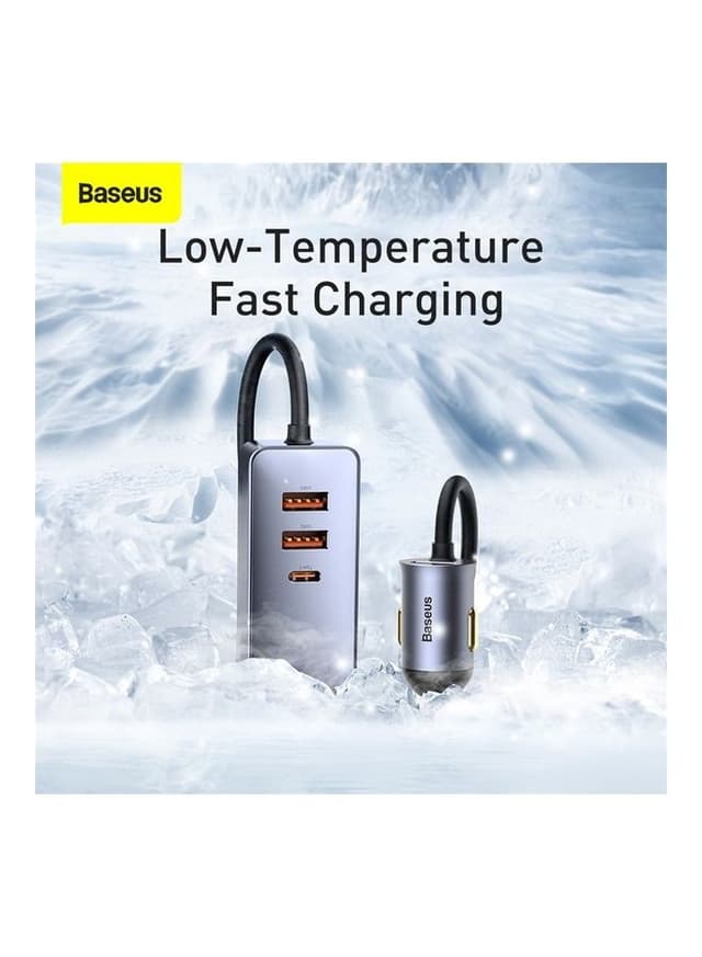 Baseus Share Together PPS 120W, 3 USB + 1 Type-C Multi-port Fast Charging Car Charger