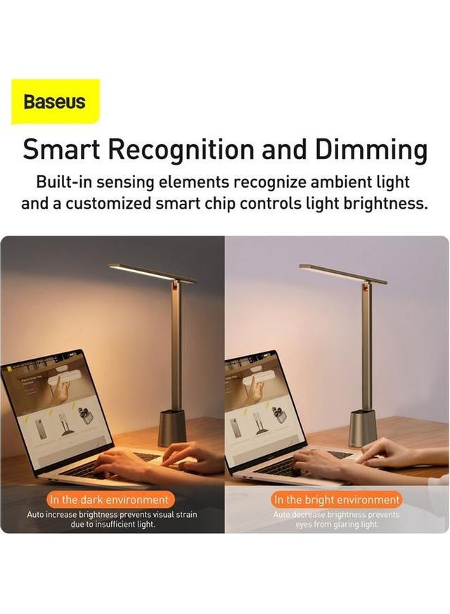 Baseus Folding Smart Desk Lamp With Charging Cable Dark Grey 350x53x382mm - SW1hZ2U6MzI2MzUy