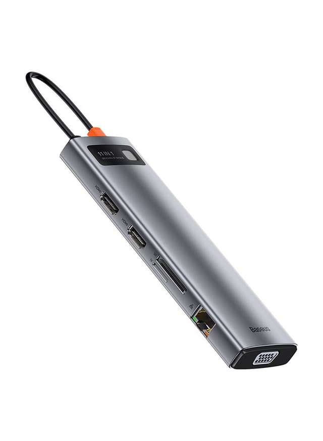 Baseus 11-In-1 Multifunctional Metal Gleam Series Type-C Hub Docking Station Space Grey