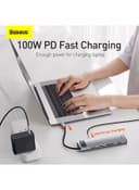 Baseus 11-In-1 Multifunctional Metal Gleam Series Type-C Hub Docking Station Space Grey