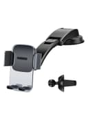 Baseus Easy Control Clamp Car Mount Phone Holder for Air Vent/Dashboard Black Black