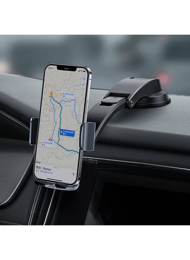 Baseus Easy Control Clamp Car Mount Phone Holder for Air Vent/Dashboard Black Black