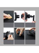 Baseus Easy Control Clamp Car Mount Phone Holder for Air Vent/Dashboard Black Black