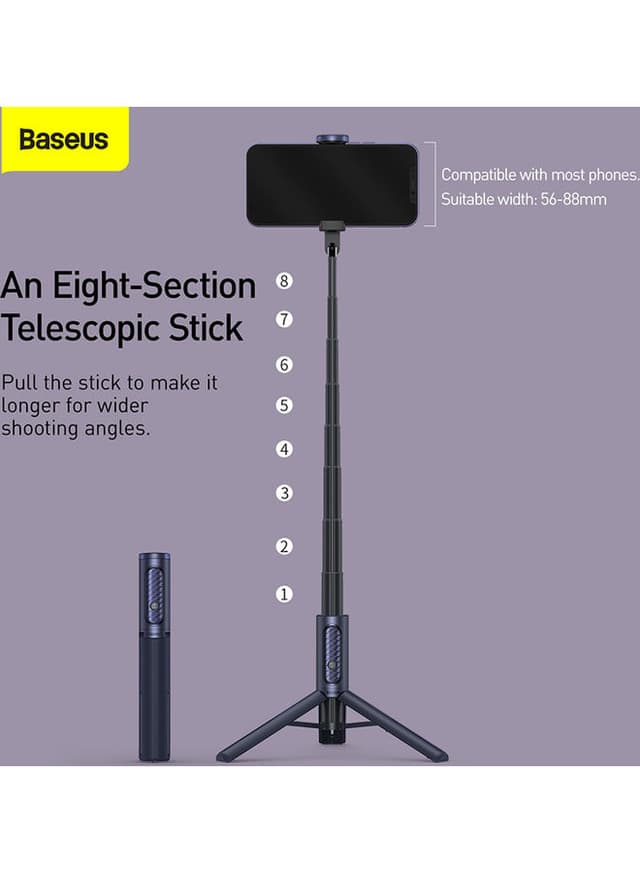 Baseus 50 mAh Traveler Bluetooth Selfie Stick Blue - 153198