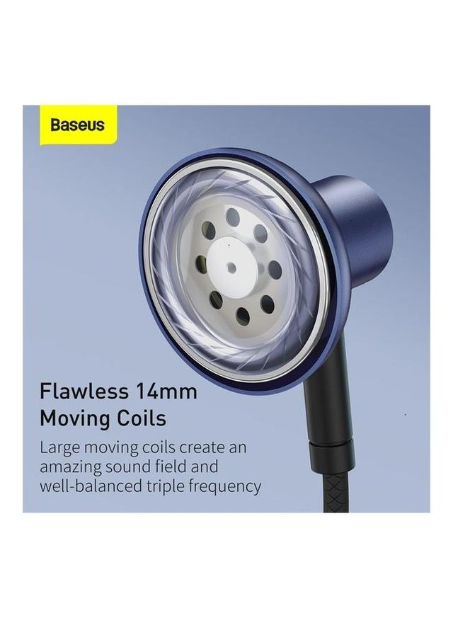 سماعات سلكية Baseus Wired Earphone with Microphone And Remote Control