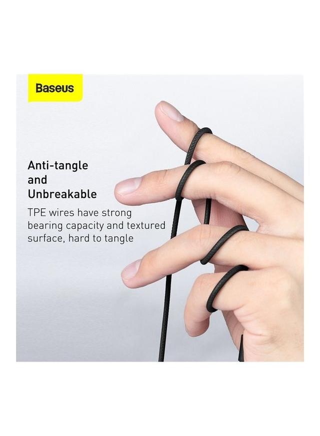 سماعات سلكية Baseus Wired Earphone with Microphone And Remote Control