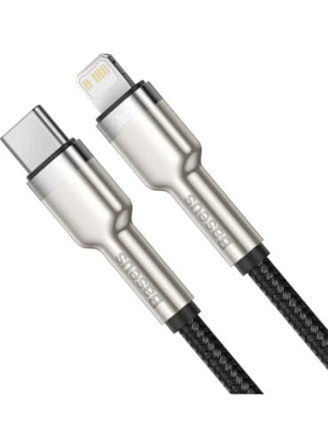 كيبل شحن آيفون Baseus 20W Cafule Series Type-C To Lightning Metal Data Cable