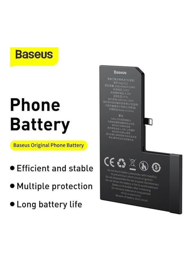 Baseus 2658 mAh Original Phone Battery For iPhone Xs Black