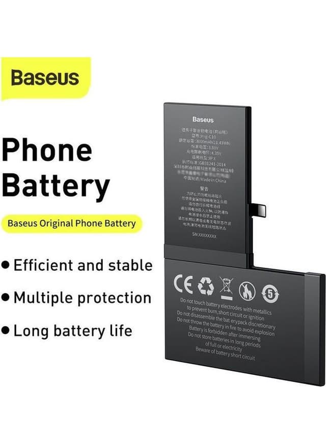 Baseus 3714 mAh Battery Apple For iPhone Xs Max Black