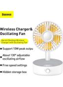 Baseus Hermit USB Type-C Desktop Wireless Charger with Lighting Fan 10 W WXYZ-A02 White - SW1hZ2U6MzI2NjA0