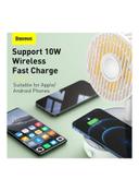 Baseus Hermit USB Type-C Desktop Wireless Charger with Lighting Fan 10 W WXYZ-A02 White - SW1hZ2U6MzI2NjEw