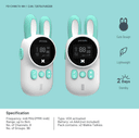 جهاز لاسلكي للأطفال  Porodo Kid`s Walkie Talkie 446MHz - White