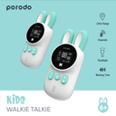 جهاز لاسلكي للأطفال  Porodo Kid`s Walkie Talkie 446MHz - White