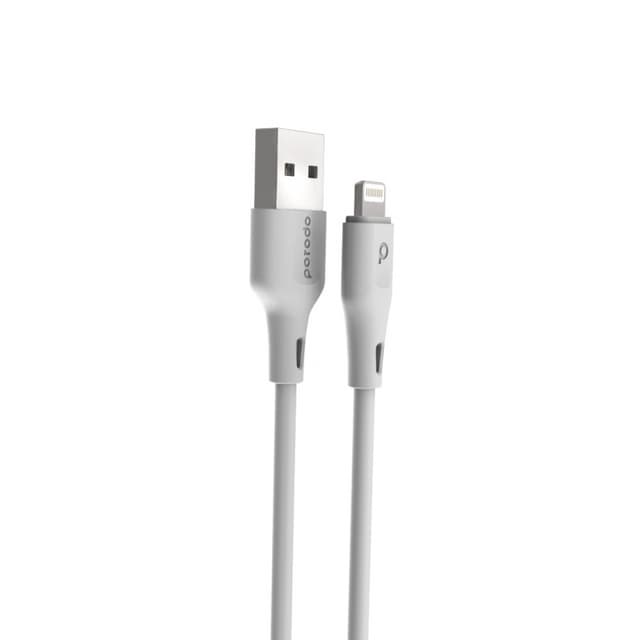 Porodo New Pvc Lightning Cable 2m 2.4a - White