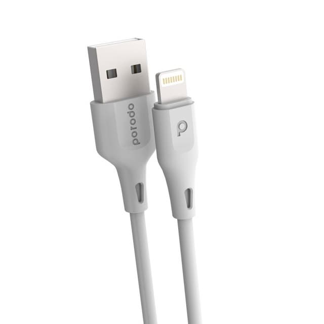 Porodo New Pvc Lightning Cable 2m 2.4a - White