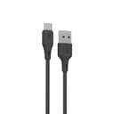 وصلة شاحن بطول 2 متر Porodo PVC Type-C Cable 3A - Black