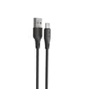 وصلة شاحن بطول 2 متر Porodo PVC Type-C Cable 3A - Black