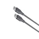شاحن يو اس بي سي 2 متر 60 واط أسود بورودو Porodo Black 60W 2m PVC USB-C to USB-C Cable - 279733