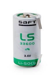 SAFT LS33600 CNR 3.6v Lithium Battery Pack Of 2 Pcs