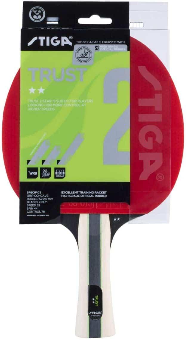 Stiga Trust 2 Star Table Tennis Bat