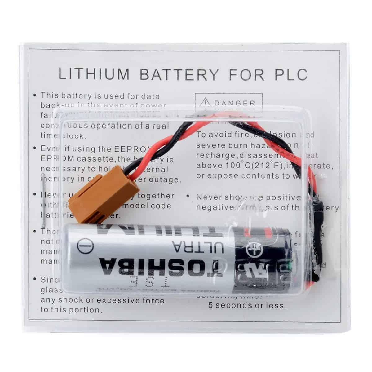 بطارية توشيبا ER6V ليثيوم مع سلك TOSHIBA ER6V 3.6V LITHIUM BATTERY WITH WIRE