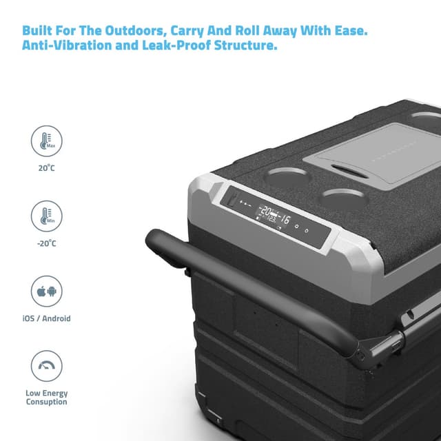 ثلاجة وفريرز محمول للرحلات بحجم 45 لتر - بورولوجي