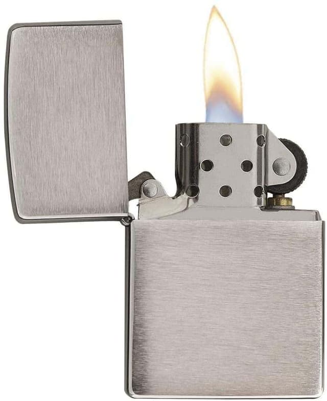 Zippo 200-Brush Chrome Lighter