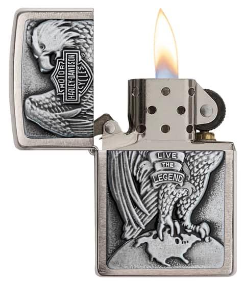 Zippo 200HD H231 Made in USA Eagle Lighter - SW1hZ2U6MzIxOTYx