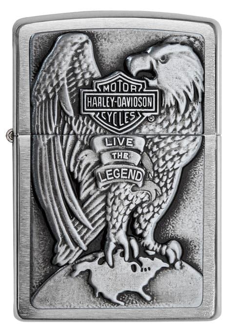 ولاعة نسر لون معدني رمادي Zippo - Eagle Lighter