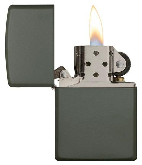 Zippo 221 Green Matte Lighter - SW1hZ2U6MzIxOTMx