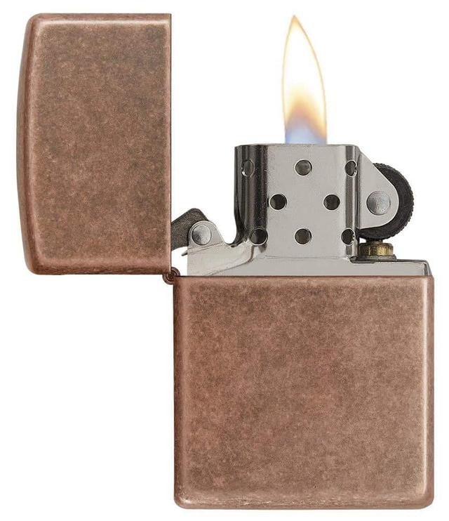 Zippo 301FB Classic Antique Copper Lighter - SW1hZ2U6MzIxOTM4