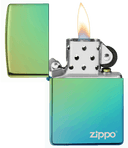 ولاعة ليزر لون مموج اصفر و تركواز Zippo - Lasered Lighter