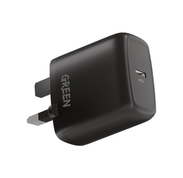 راس شاحن ايفون ثلاثي تايب سي سريع 20 واط جرين لايون Green Type-C Port Wall Charger 20W UK