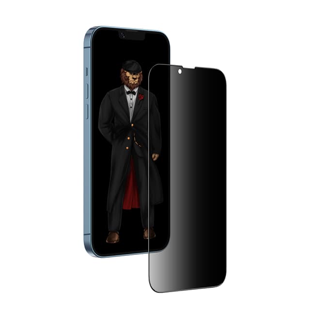 لاصقة حماية للشاشة iPhone 13 / 13 Pro مت Green 3D Privacy Scratch Free Round Edge Glass Screen Protector - Green