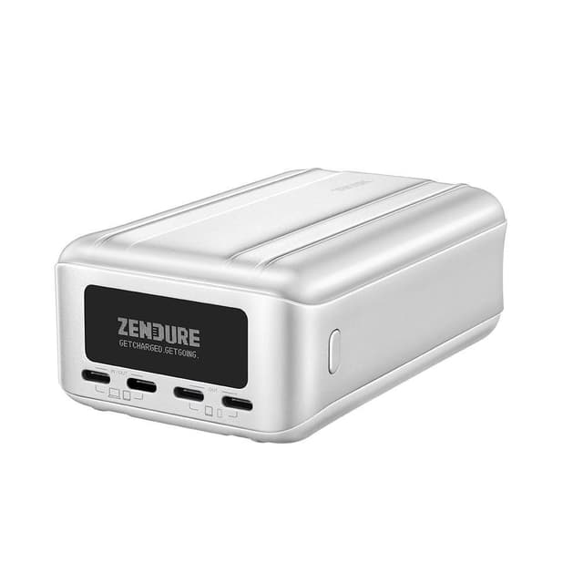 بور بانك زندور SuperTank بسعة 26800mAh لون فضي SuperTank Pro Power bank 26800mAh