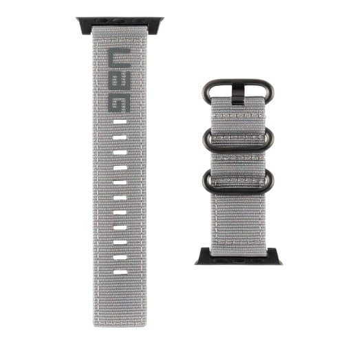 حزام ساعة آبل بتصميم ناتو مقاس 42/44 بوصة بلون رمادي Apple Watch Nato Strap - UAG