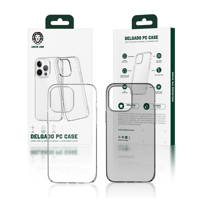 Green Lion Green Delgado PC Case for iPhone 13 Pro 6.1" - Black - SW1hZ2U6MzM0MTQz