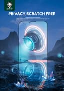لاصقة حماية للشاشة iPhone 13 / 13 Pro مت Green 3D Privacy Scratch Free Round Edge Glass Screen Protector - Green