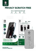 لاصقة حماية للشاشة iPhone 13 / 13 Pro مت Green 3D Privacy Scratch Free Round Edge Glass Screen Protector - Green