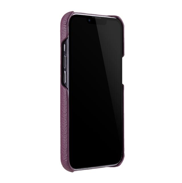 كفر سيليكون لهاتف iPhone 13 Pro لون بنفسجي Back Snap Series Lai Chee Pattern Premium Leather Snap Cover Case for Apple iPhone 13 Pro - Melkco - SW1hZ2U6MzM1OTc4