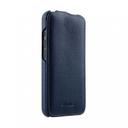 كفر جلد لهاتف iPhone 13 Pro لون كحلي Premium Leather  Cover Case for Apple iPhone 13 Pro - Melkco Jacka - SW1hZ2U6MzM2MDc5