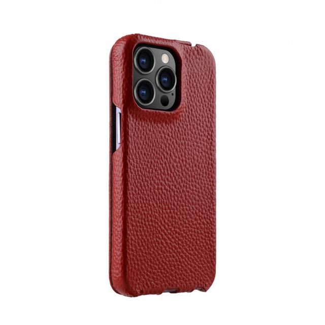 كفر جلد لهاتف iPhone 13 Pro لون أحمر Premium Leather  Cover Case for Apple iPhone 13 Pro - Melkco Jacka - SW1hZ2U6MzM1OTk2