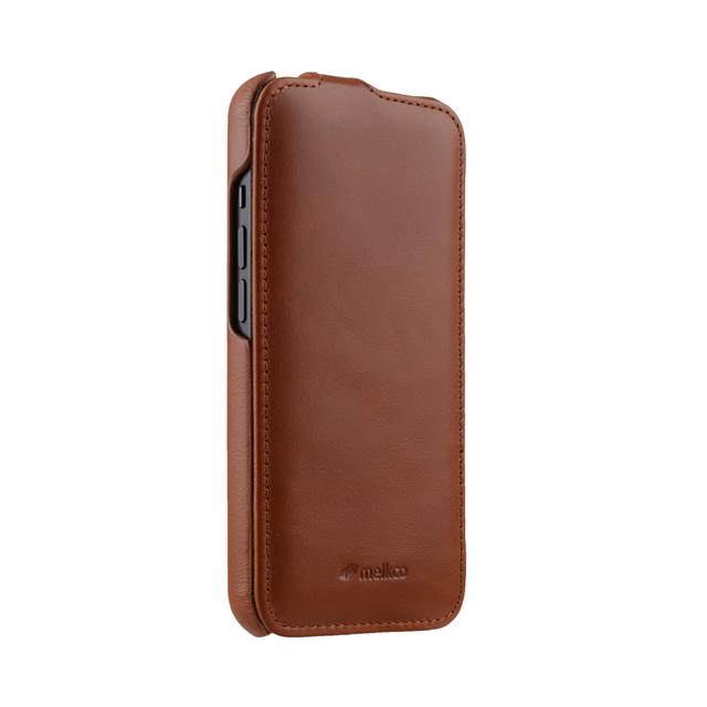 كفر جلد لهاتف iPhone 13 Pro لون بني Premium Leather  Cover Case for Apple iPhone 13 Pro - Melkco Jacka - SW1hZ2U6MzM2MTA5