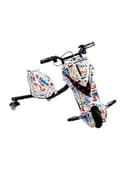 Generic 3-Wheel Electric Drifting Scooter For Graffiti Print With Comfortable Seat And Backrest - Book