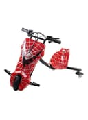 سكوتر درفت كهربائي للأطفال ثلاثي العجلات بطبعة سبايدر مان Electric Drifting Scooter Spiderman Design Comfortable Seat With Backrest 3Wheel
