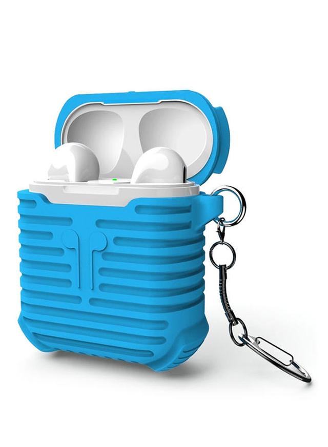 I-Smile Soft Protective Case With Keychain For Apple AirPods Blue