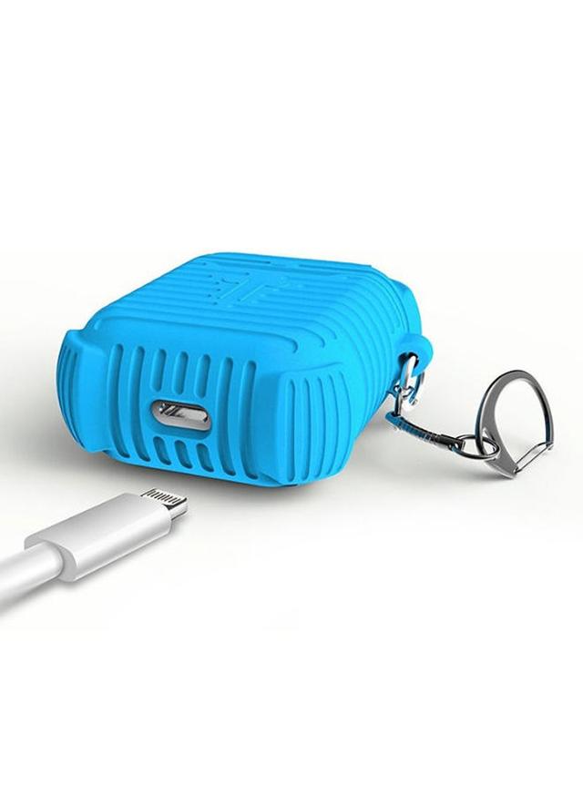 I-Smile Soft Protective Case With Keychain For Apple AirPods Blue